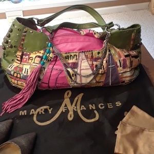 Unique Mary Frances Duffle tote bag